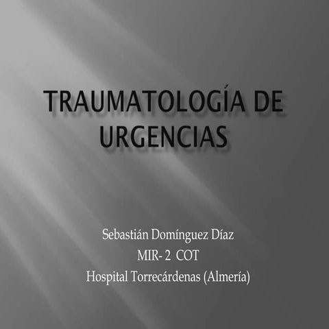Traumatología de urgencias