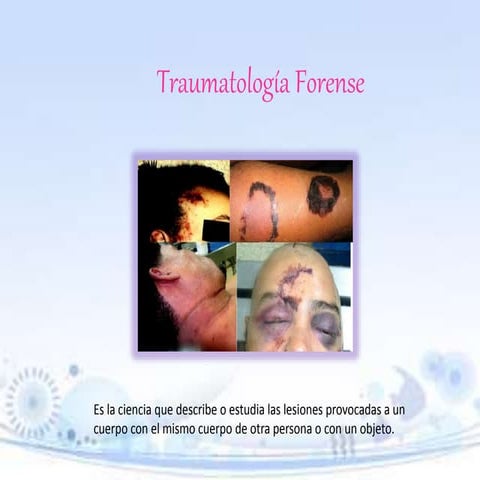 TRAUMATOLOGIA FORENSE MEDICINA LEGAL
