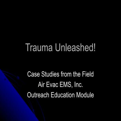 Trauma unleashed outreach module pp