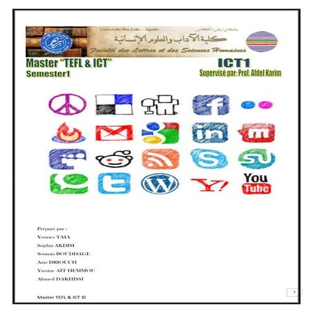 Travail des group ict1 unes