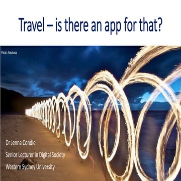 Travel - is there an app for that?