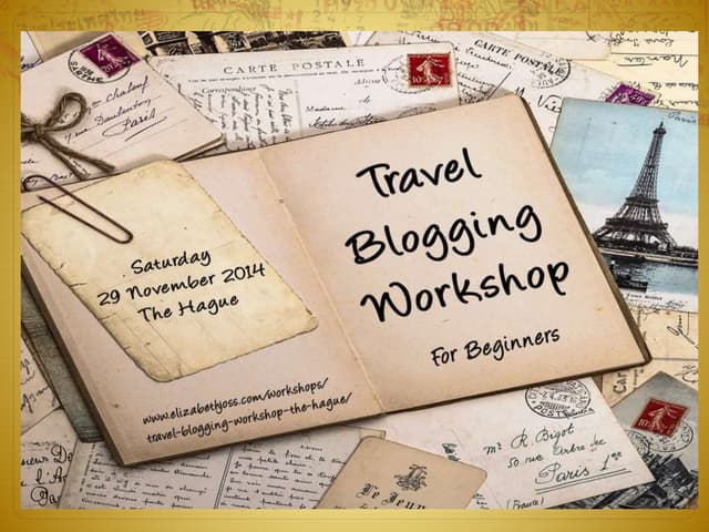 Travel Blogging Workshop for Beginners
