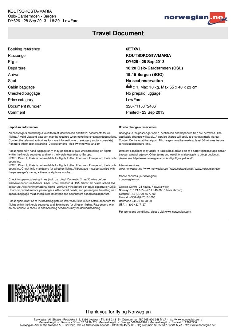 norwegian baggage low fare