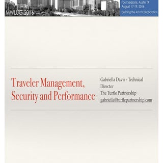 IBM Traveler Management, Security a...