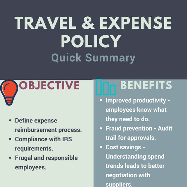 How to create a travel and expense policy 