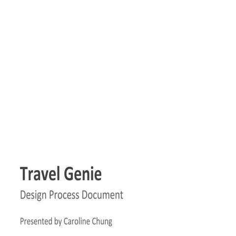 Travel Genie App