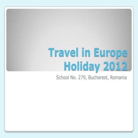 Travel in europe