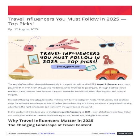 Travel Influencers You Must Follow in 2025 — Top Picks!.pdf