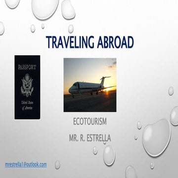 Traveling abroad