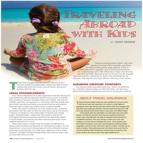 Traveling Abroad With Children