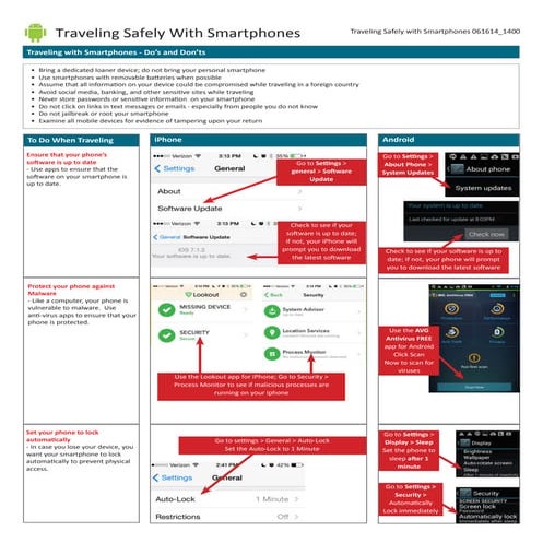 National Security Agency - NSA mobile device best practices | PDF