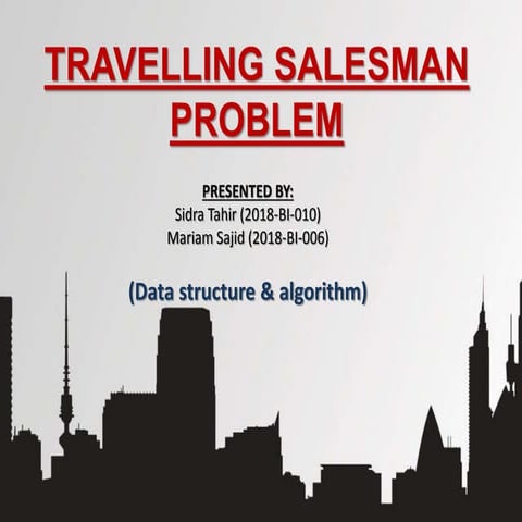 Travelling salesman problem | PPT
