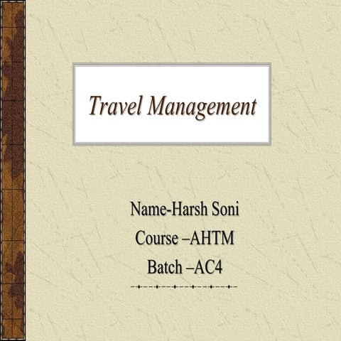 Travel Management