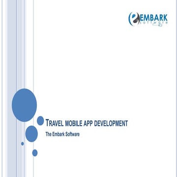 Travel mobile app development  ppt