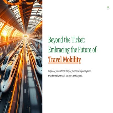 Beyond the Ticket: Embracing the Future of Travel Mobility
