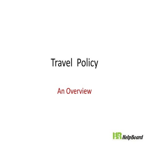 Travel Policy