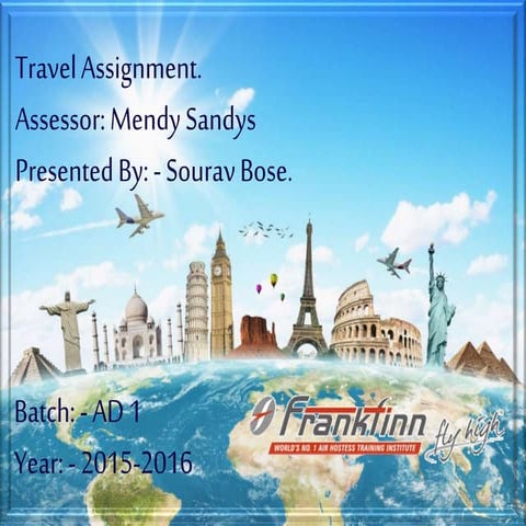 Travel PPT by Sourav Bose.