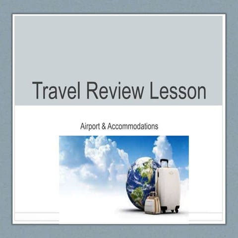 Travel Vocabulary Review