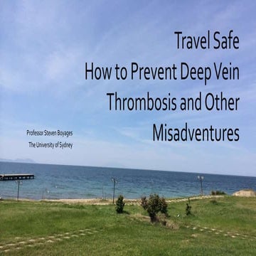 How to prevent Deep Vein Thrombosis when travelling