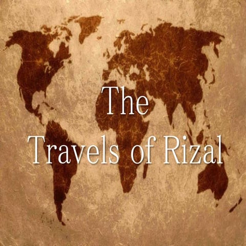 Travels of rizal