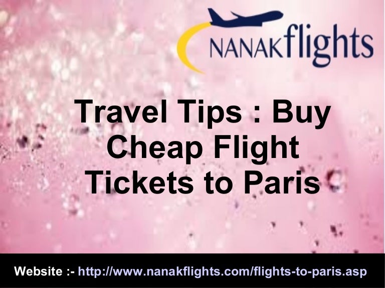 Travel Tips Buy Cheap Flights to Paris