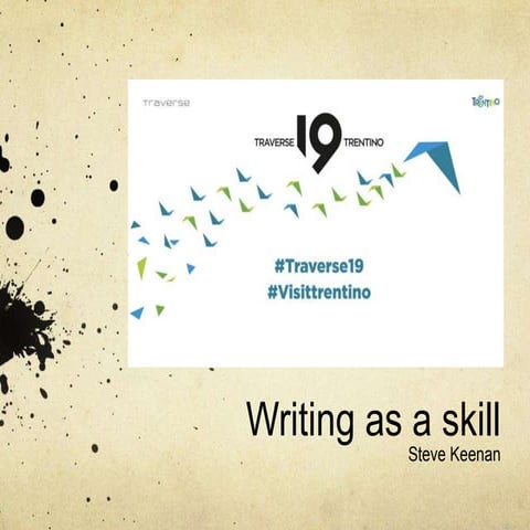 Travel writing as a skill