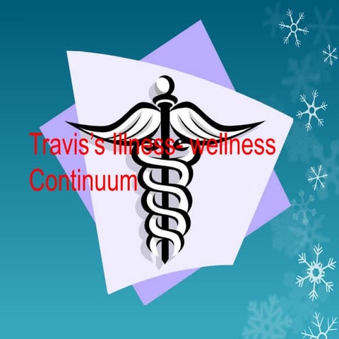 Travis’s illness  wellness continuum (rle)