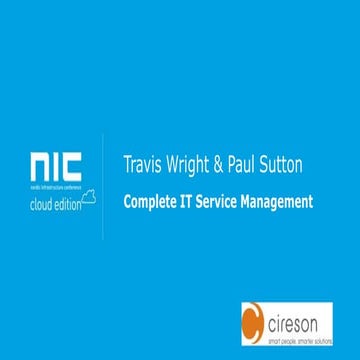 Travis Wright - Complete it service management