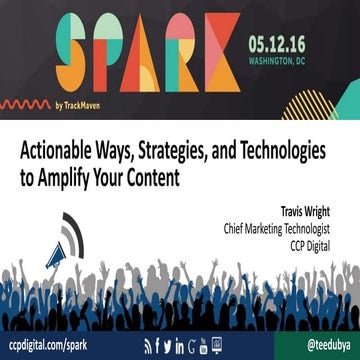 SPARK 2016: How to Amplify Targeted Content With Targeted Social Advertising ...