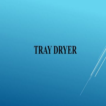 Tray dryer 