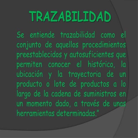 Trazabilidad