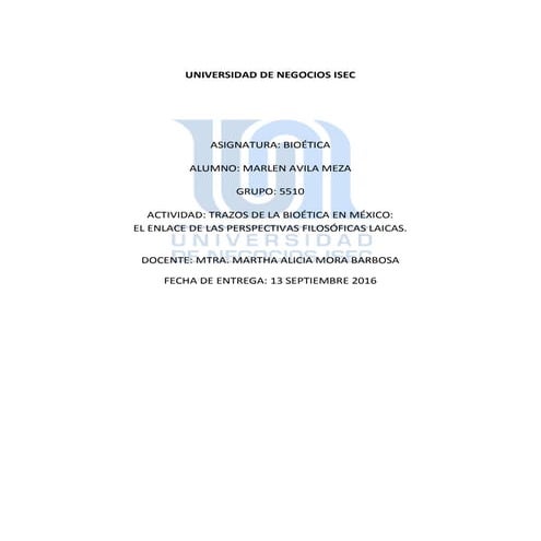 Trazos de la bioética en méxico, el enlace de las