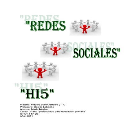 Trbajo sobre redes sociales