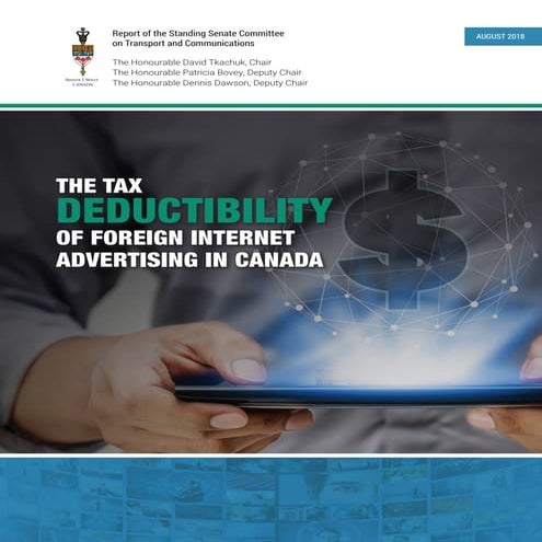 Sentate Report: The Tax Deductibility of Foreign Internet Advertising in Canada