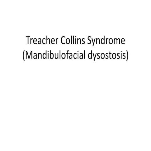 Treacher colllin syndrome
