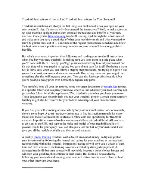 Treadmill accidents safety is the only prevention