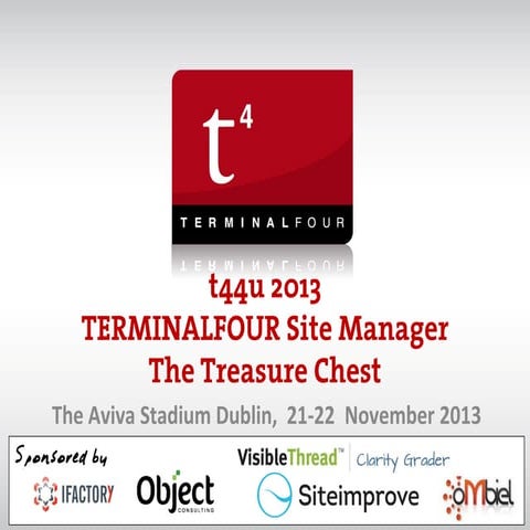 The external content syncer: TERMINALFOUR t44u 2013