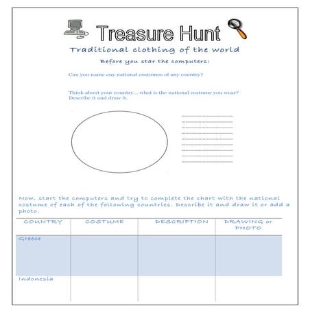 Treasure hunt   traditional clothing