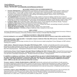 Treasury management resume november...