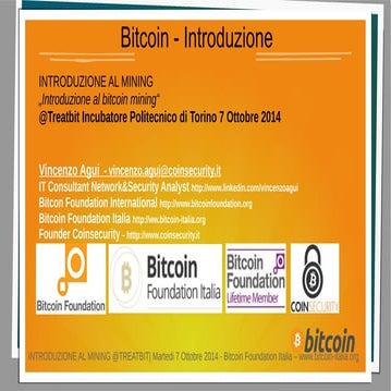 Presentazione del mining Bitcoin