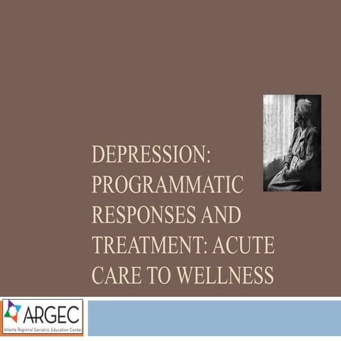 ARGEC Depression: Treatment and Programs