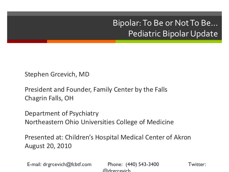 Treatment Of Pediatric Bipolar Disorder 82010
