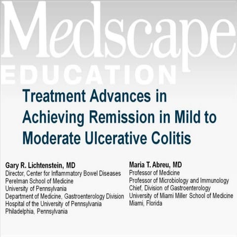 Treatment advances in achieving remission in mild to moderate ...