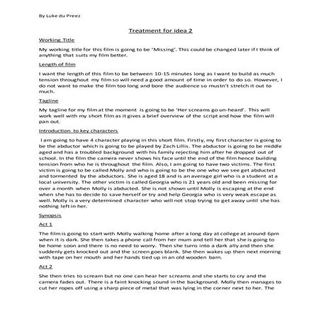 Treatment for idea 2