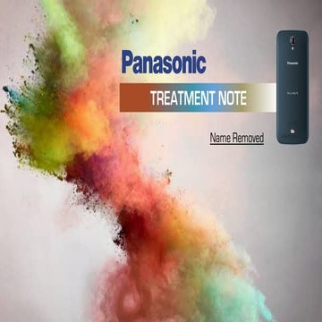 Treatment Note - Panasonic Note Eluga | PDF