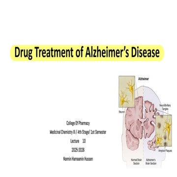 Drugs used in the treatment of Alzheimer's Disease.pptx