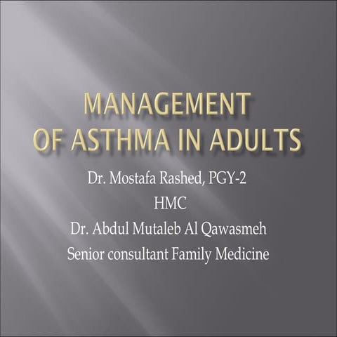 Treatment of asthma