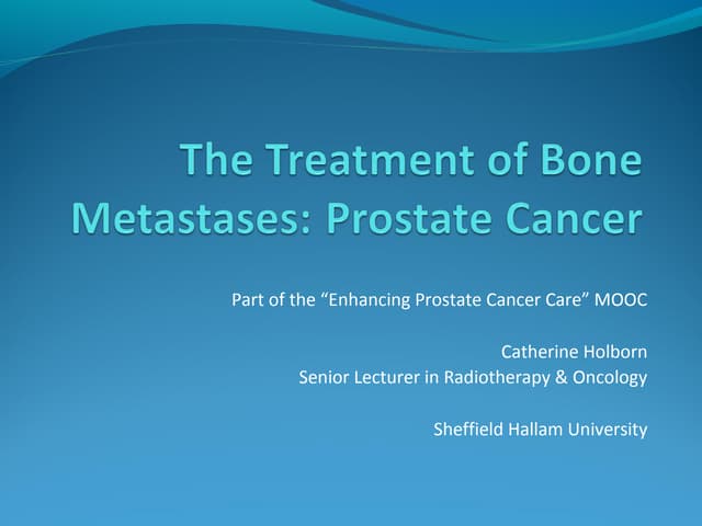 Treatment of bone metastases