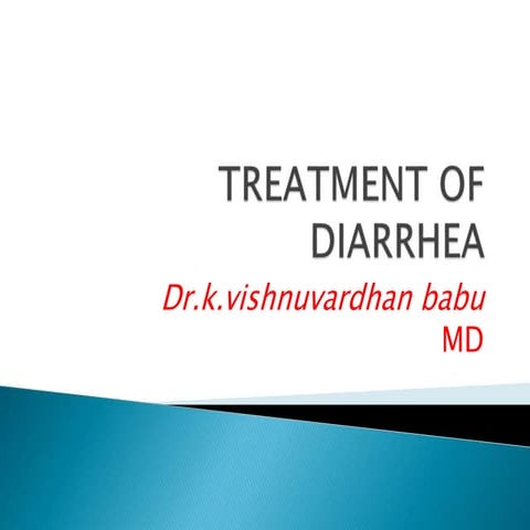 Treatment of diarrhea