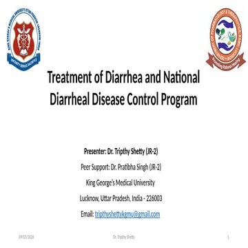 Treatment of Diarrhea and National Diarrheal Disease Control Program.pptx